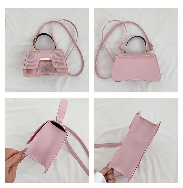 Gentle Fashion Elegant Stitching Textured Handbag