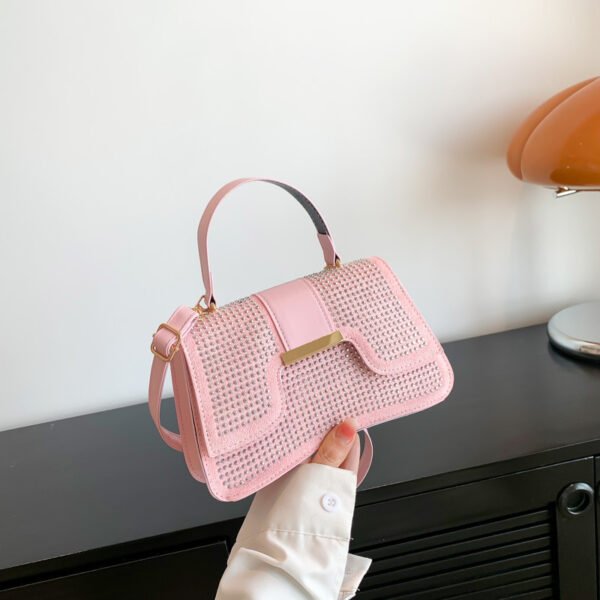 Gentle Fashion Elegant Stitching Textured Handbag